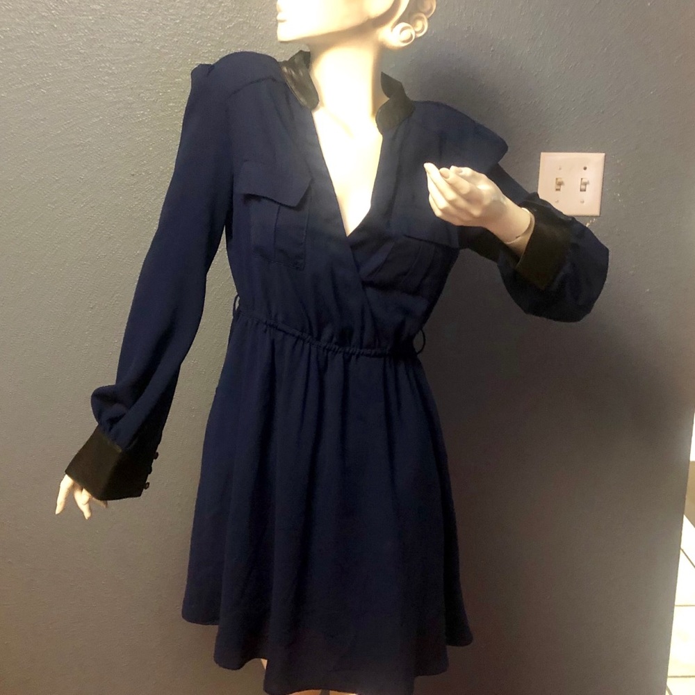 Akira Chicago Tunic Leather Large Navy